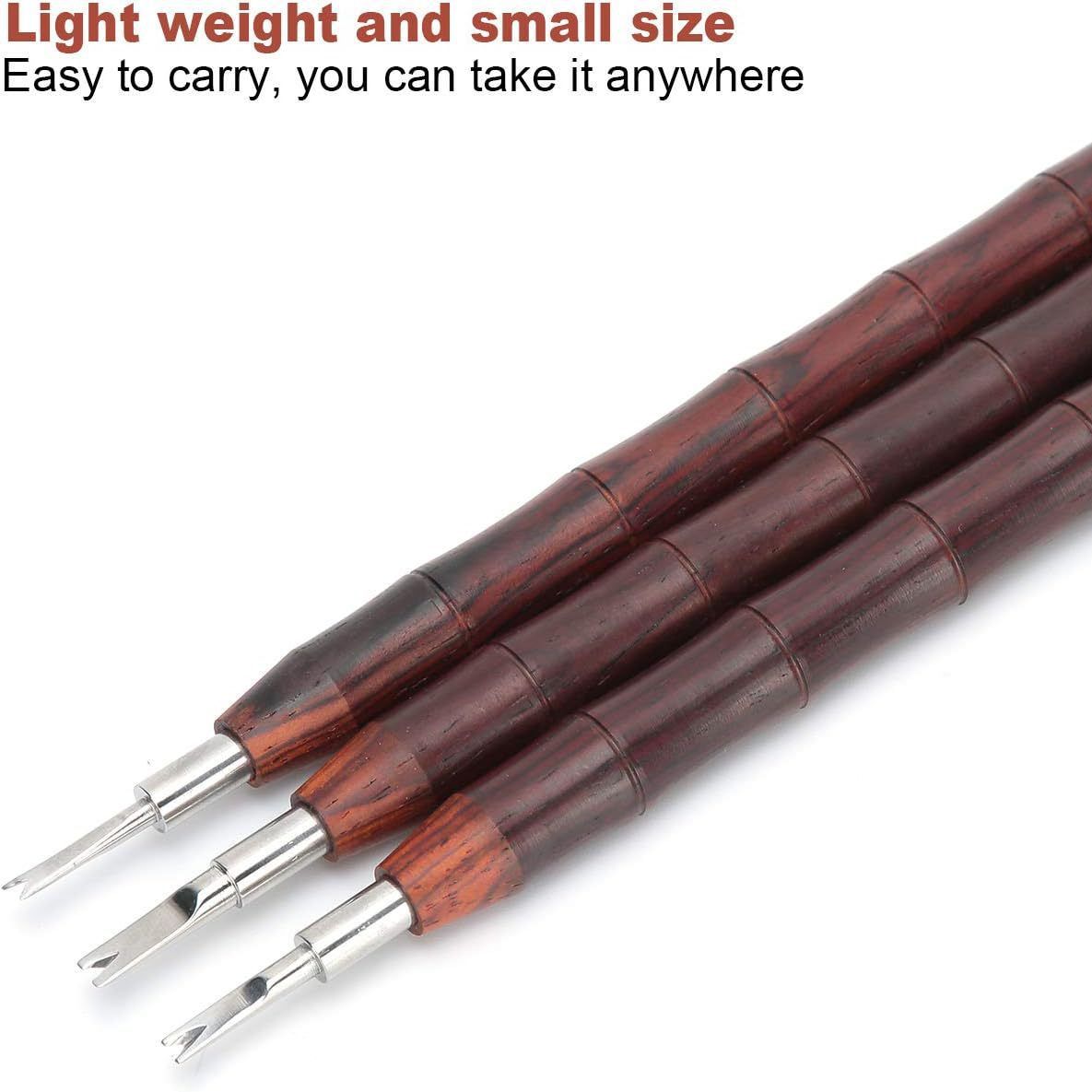 钟表工具 生耳叉 V型木柄生耳叉生耳批 拆表带连接轴生耳叉