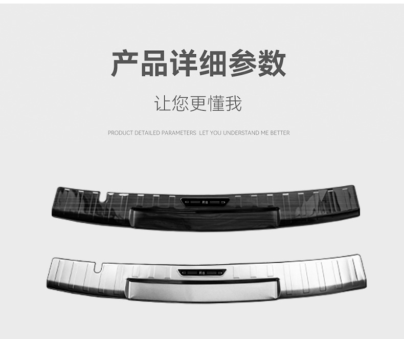 Suitable for 25 equation leopard 8 threshold bar protection special stainless steel welcome pedal car supplies
