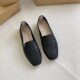 Advanced Sense 2025 Spring New French Style Slip-on Loafers Women's Genuine Leather Flat Shoes Soft Leather Soft Bottom Pumps