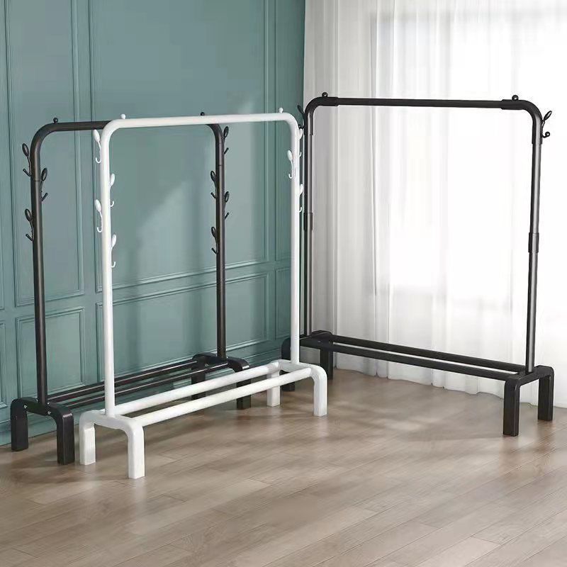 落地衣架家用批发简易立式晾衣架单杆式晒衣服架子卧室宿舍挂衣架