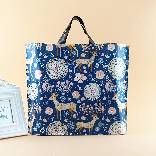 Tienda de ropa bolsa de mano flores y pájaros ropa de mujer moda regalos de plástico bolsa de compras embalaje personalizado