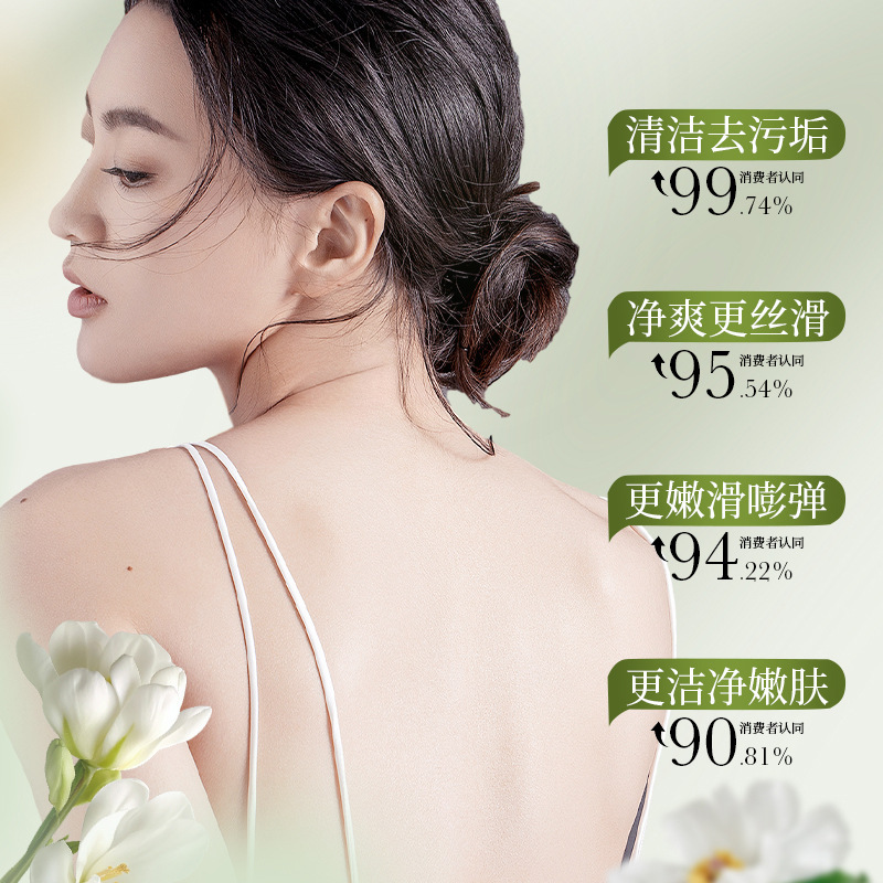 Bai Zhen Tang negro cedro aroma gel de baño, limpieza profunda, refrescante champú de perfume, gel de baño para lavar y proteger image 3