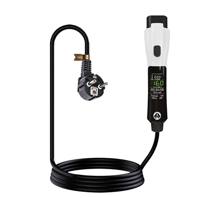 European Standard Plug Charging and Elektrikli avtomobil şarj stansiyaları - 16a-european-plug-gbt-gun-single-charging-all-in-one-5m-bag