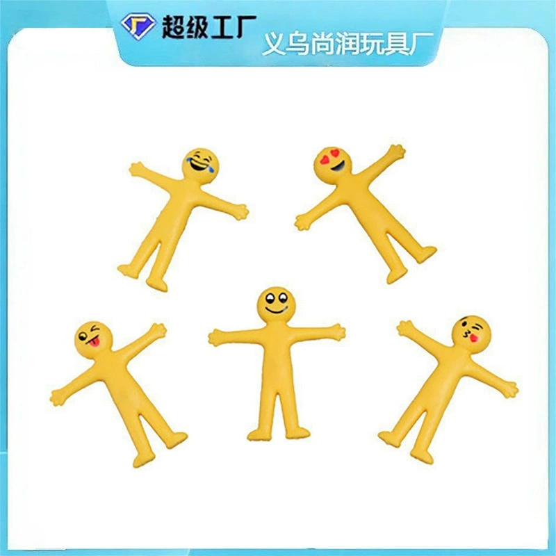 Желтые минифигурки, кукла из мягкой резины, игрушка, антистресс