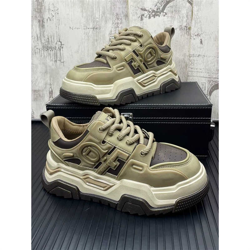 Молодежный тренд мужская удобная дышащая обувь папы ретро индивидуальность европейская станция дикая спортивная обувь увеличивается