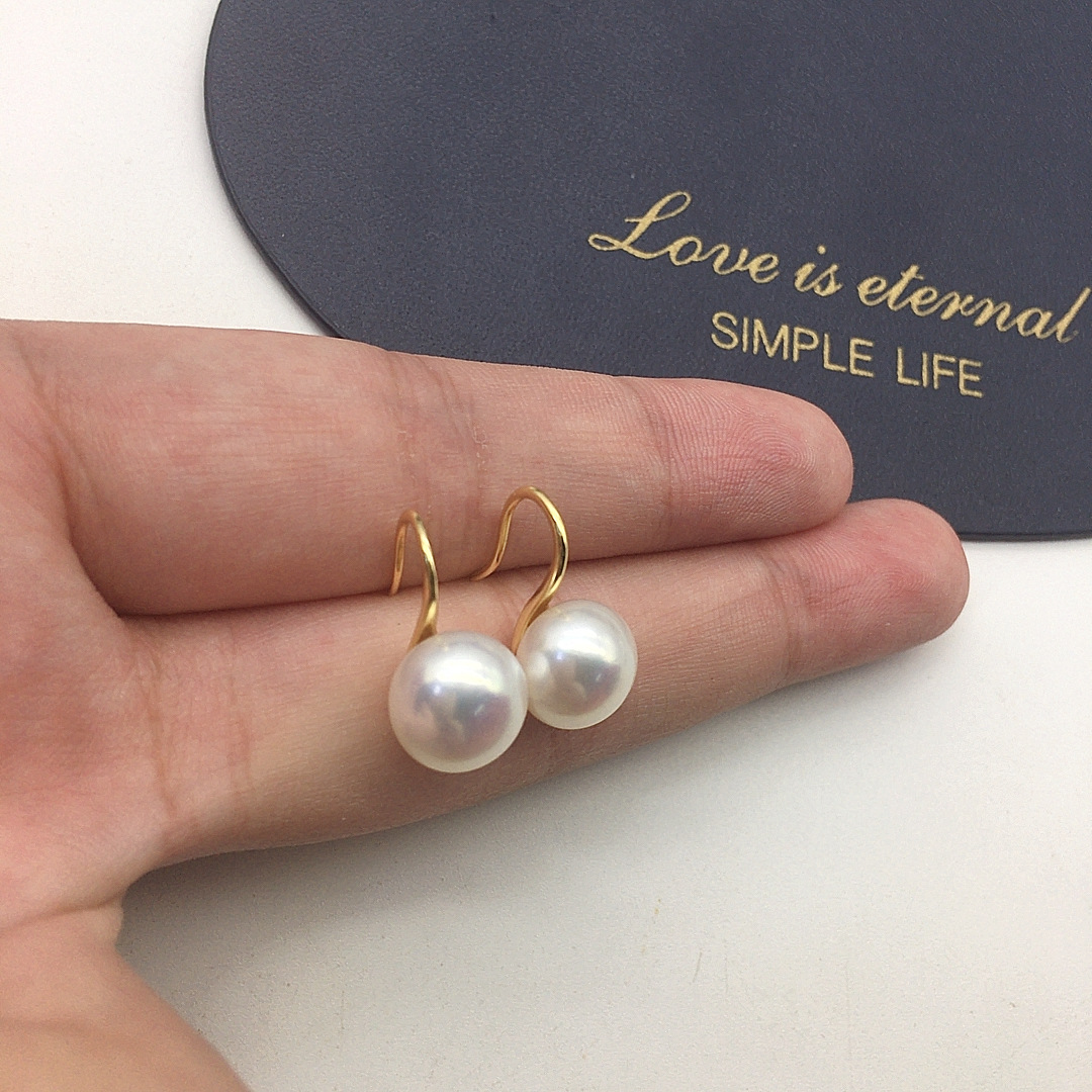 23g Weight 925 Sterling Silver Ear Needle Material Ear hook Classification 1 Pair Quantity Daily Occasion Freshwater Pearl Material Geometric Pattern Women's Gender Simple Style Style 1 Pair Freshwater Pearl Freshwater Pearl Earrings Geometric Ear Hook 12