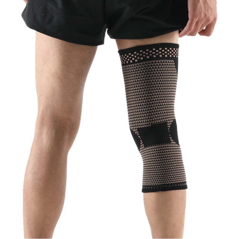 Hualong Copper Fiber Knee Pads Elastic Sports Cycling Basketball Pads Copper Nylon Copper Nylon Knee Pads