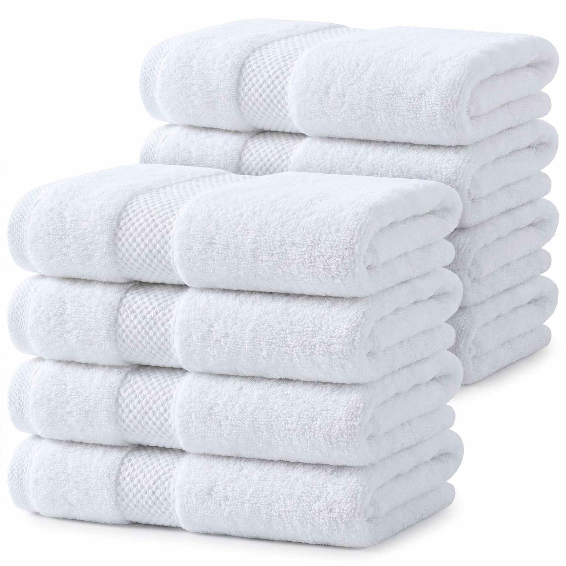 Pure Cotton Towels 100% Turkish Cotton White Hand Towels Hotel-Grade Bath Towel Set Bath Towel Wholesale Cross-Border Customization