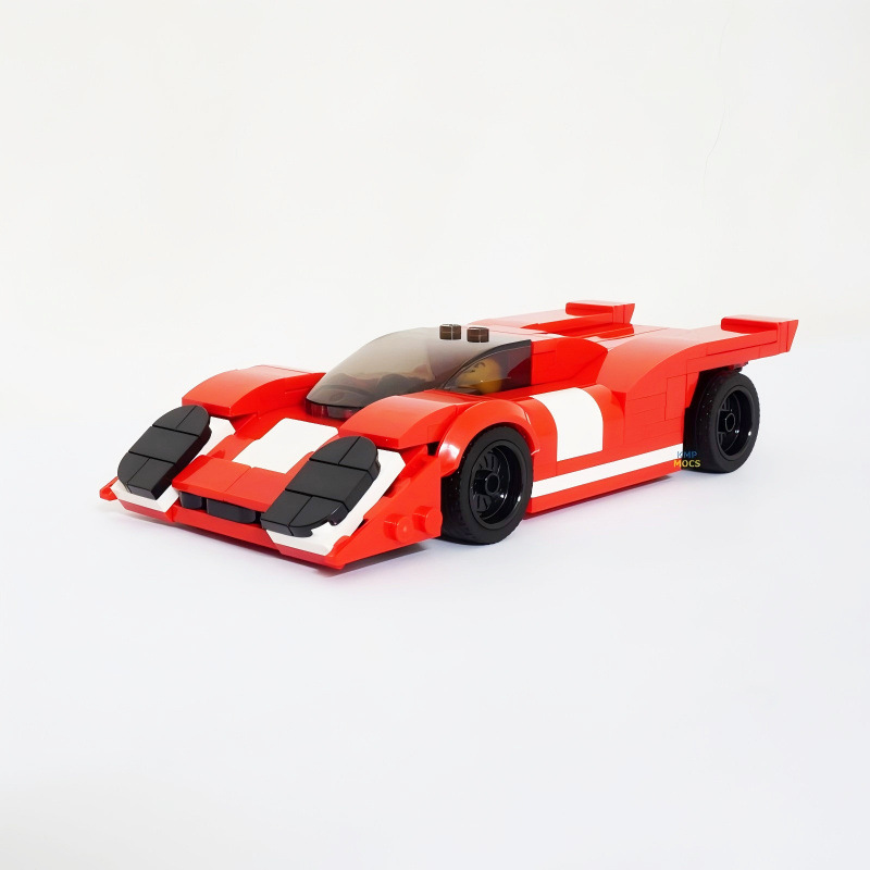 Cross-Border Moc Building Blocks 30893 917K Supercar Racing Model Compatible with Lego Speed Champions 8-Grid Car