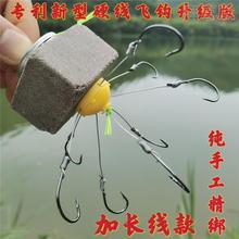 Extra Long Bighead Carp Hooks Wire Hardline Flap Hooks跨境专