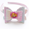 Headband, shiny cartoon cute hair accessory with bow, suitable for import, Birthday gift