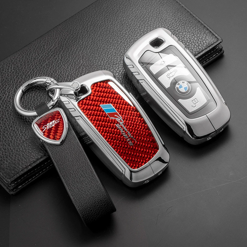 Горячая новинка, подходящая для BMW X5 X3 — чехол для ключа из настоящего карбона, подходит для 5-й и 3-й серий, универсальное покрытие для ключа