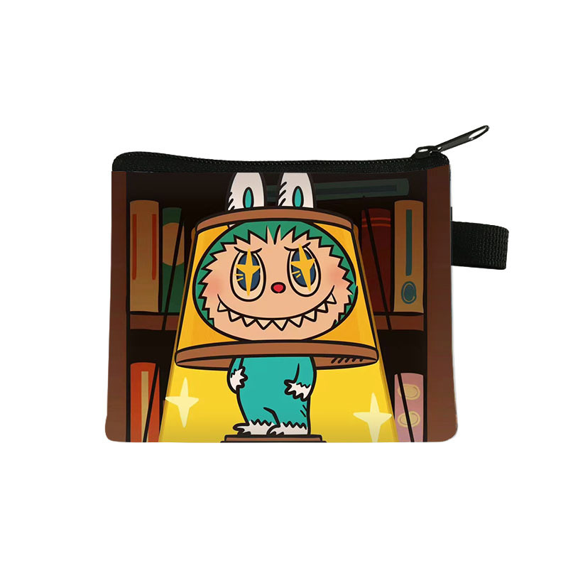 クロスボーダー新しいlabubuラブブ子供用小銭入れ学生漫画バッグトレンディなミニ収納袋卸売|undefined
