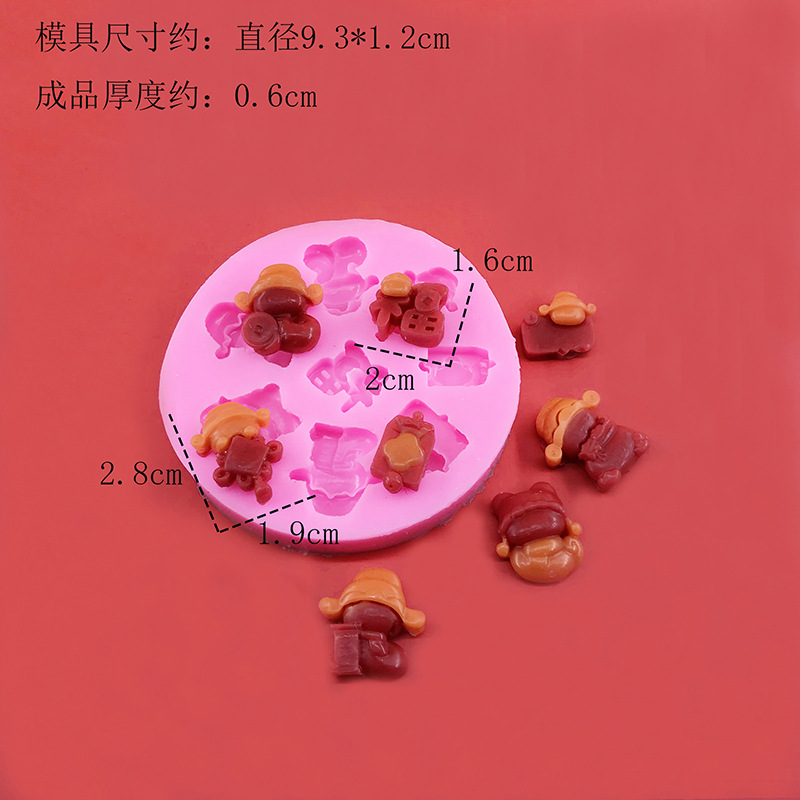 New Year Spring Koi Fish Wealth Rock Candy Chocolate Candy Mold Silicone Mold Chinese Spring Festival Sweet Snack Decorations