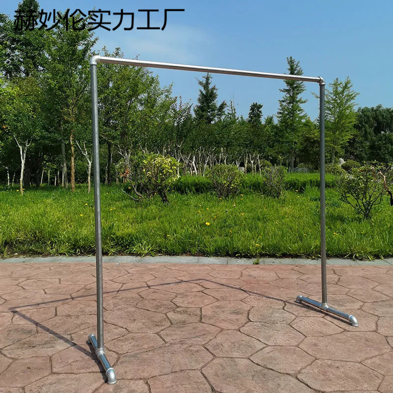 Galvanized Pipe Clothing Rack Display Stand Floor-Standing Quilt Drying Rack Clothes Hanger Single Pole Rack Water Pipe Clothes Drying Rack Galvanized Pipe Clothing Rack Display Stand Floor-Standing Quilt Drying Rack Clothes Hanger Single Pole Rack Water Pipe Clothes Drying Rack