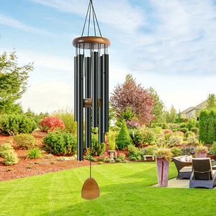 Cross-border explosions six-tube retro classic metal wind chime high sense aluminum tube metal hanging decoration home decoration wind chime