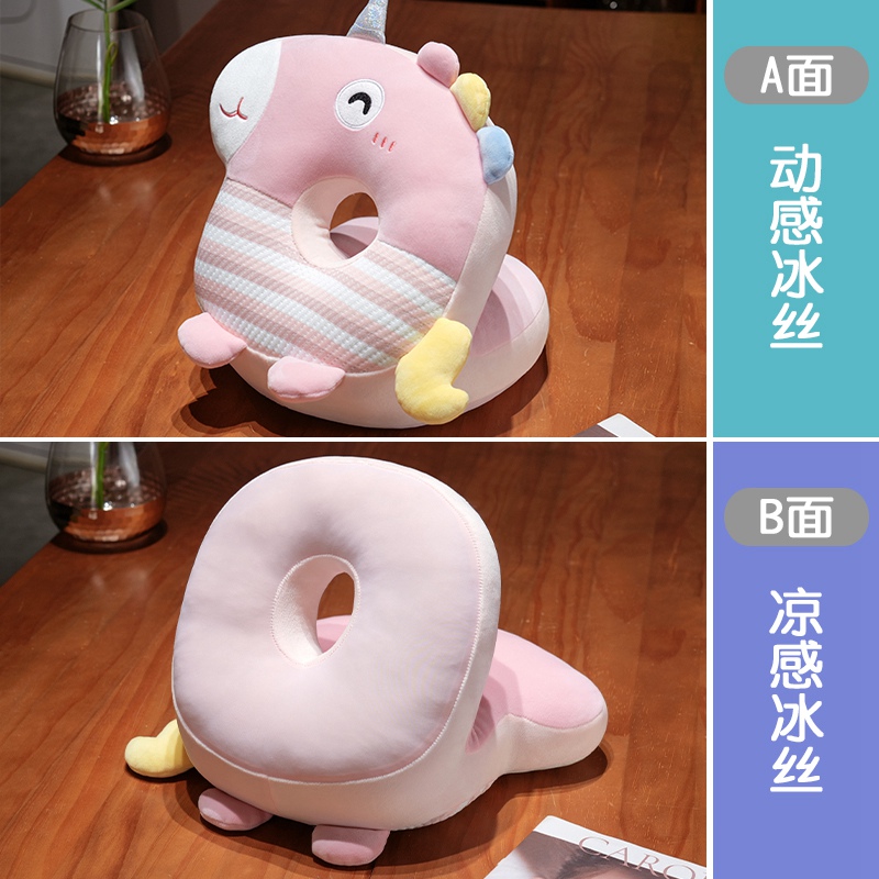 Almohada para Siesta de Seda de Hielo de Peluche