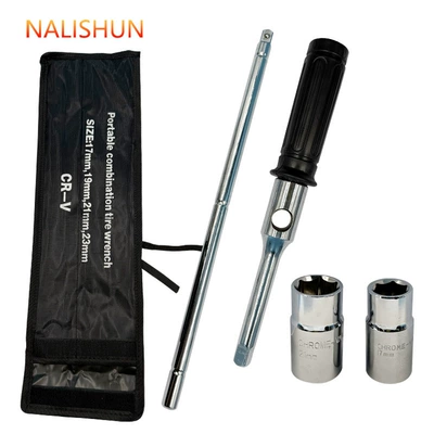 Cross Wrench, Stowable Tire: Repair kit