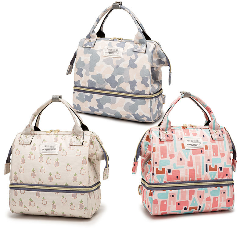 Mummy mom Baby go out portable knapsack Ultralight Shoulders trumpet 2020 new pattern Diagonal Chao Ma Small bag