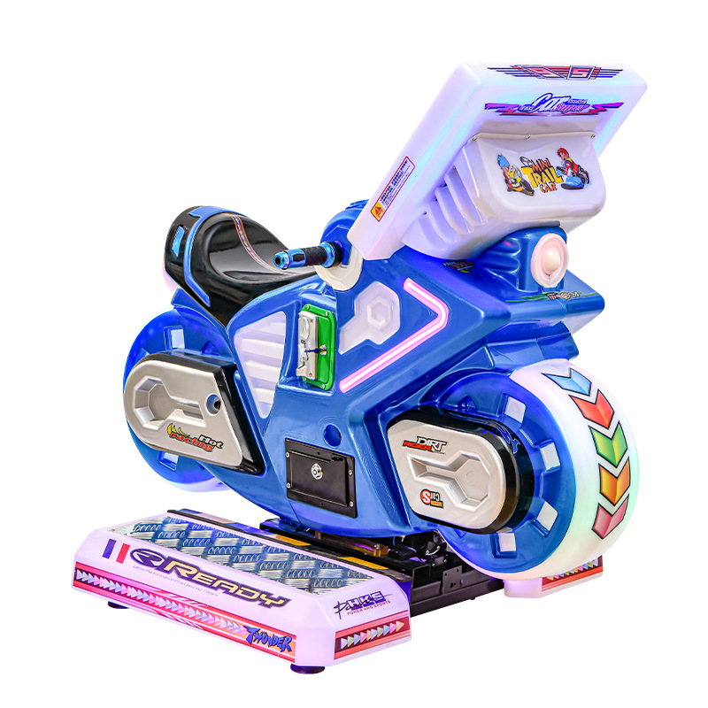 Nuevo TT pequeña máquina de juego de motocicleta código de escaneo moneda de pago pequeño coche mecedora 3D Máquina mecedora comercial eléctrica para niños