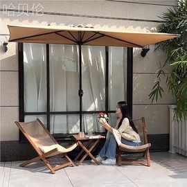 户外半边靠墙可调节花园单边高度庭院伞伞伞遮阳侧边遮阳伞防雨伞