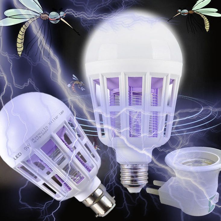 lámpara de mosquito doméstica dormitorio interior para estudiantes anti-mosquito artefacto mágico de alta eficiencia inducción y prevención bombilla LED mosquito matador eléctrico granja de mosquitos