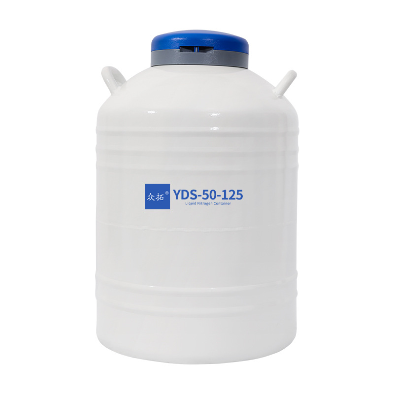 Tanque de nitrógeno líquido de laboratorio de Zhong Tuo 20L 30L 35 / 47 / 50L cesta de elevación barril de nitrógeno líquido almacenamiento a baja temperatura gran boca image 6