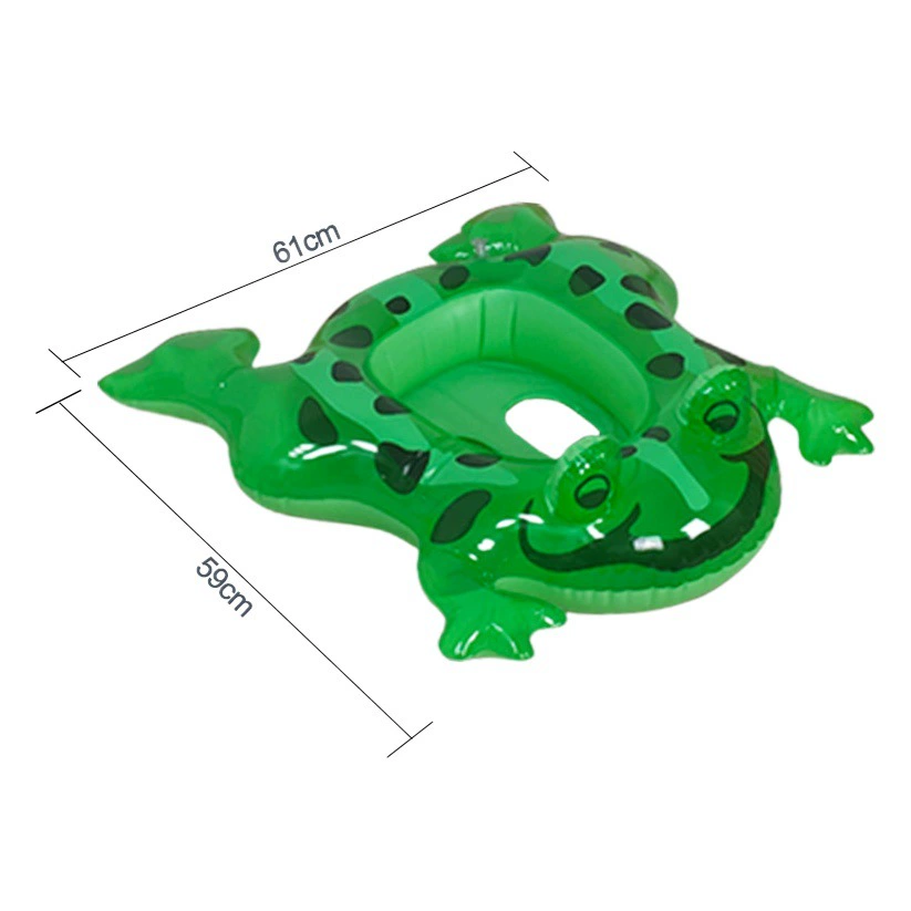 Летнее кольцо для плавания в виде лягушки из ПВХ, кольцо для плавания на открытом воздухе, светящееся детское надувное кольцо для плавания, кольцо для плавания в виде лягушки