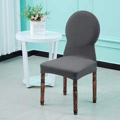 Hotel, restaurant, and internet café elastic, thickened corn velvet round-back chair covers & dining table seat covers