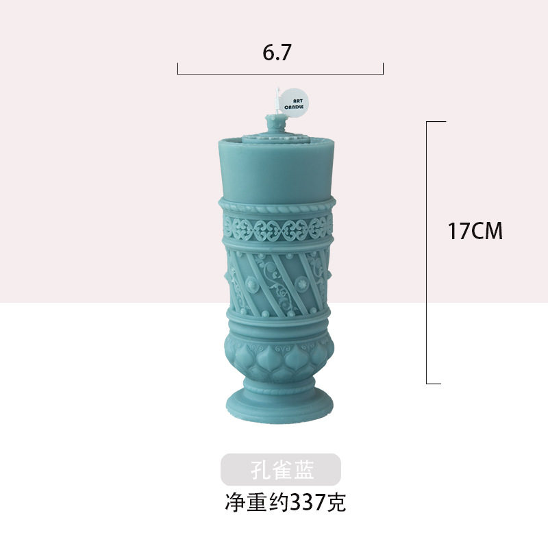 Explosiones hechas a mano columna romana adornos vela de mano regalo de boda al por mayor regalos creativos decoración de banquete