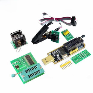SOP8 test clip+CH341A local gold+1.8V conversion seat+SOP8 rotor DIP8 burning seat set