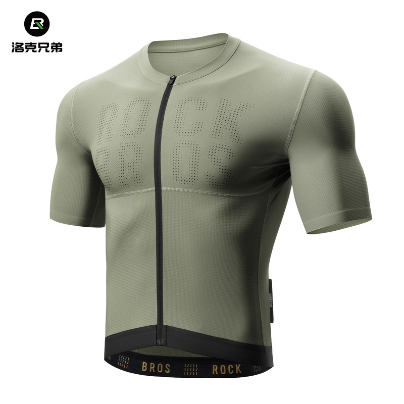 Locke Brothers Cycling Wear Short Sleeve Shorts suit Men's Road Mountain Bike Sports Breathable Top Summer