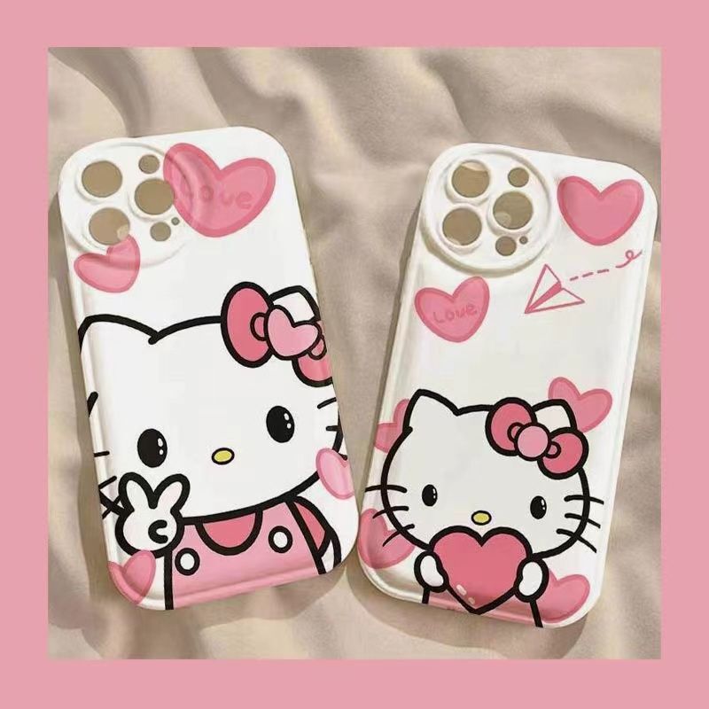 Biye kitty cat phone case for Apple 11 female iPhone12/13/15pro bubble protective case Soft Biye kitty cat phone case for Apple 11 female iPhone12/13/15pro bubble protective case Soft