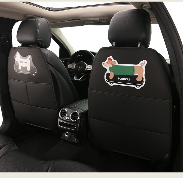Car Anti-Kick Pad, Universal Anti-Kick Pad, Rear Seat Backrest Anti-Dirt Protective Pad, Children's Dachshund Anti-Kick Pad