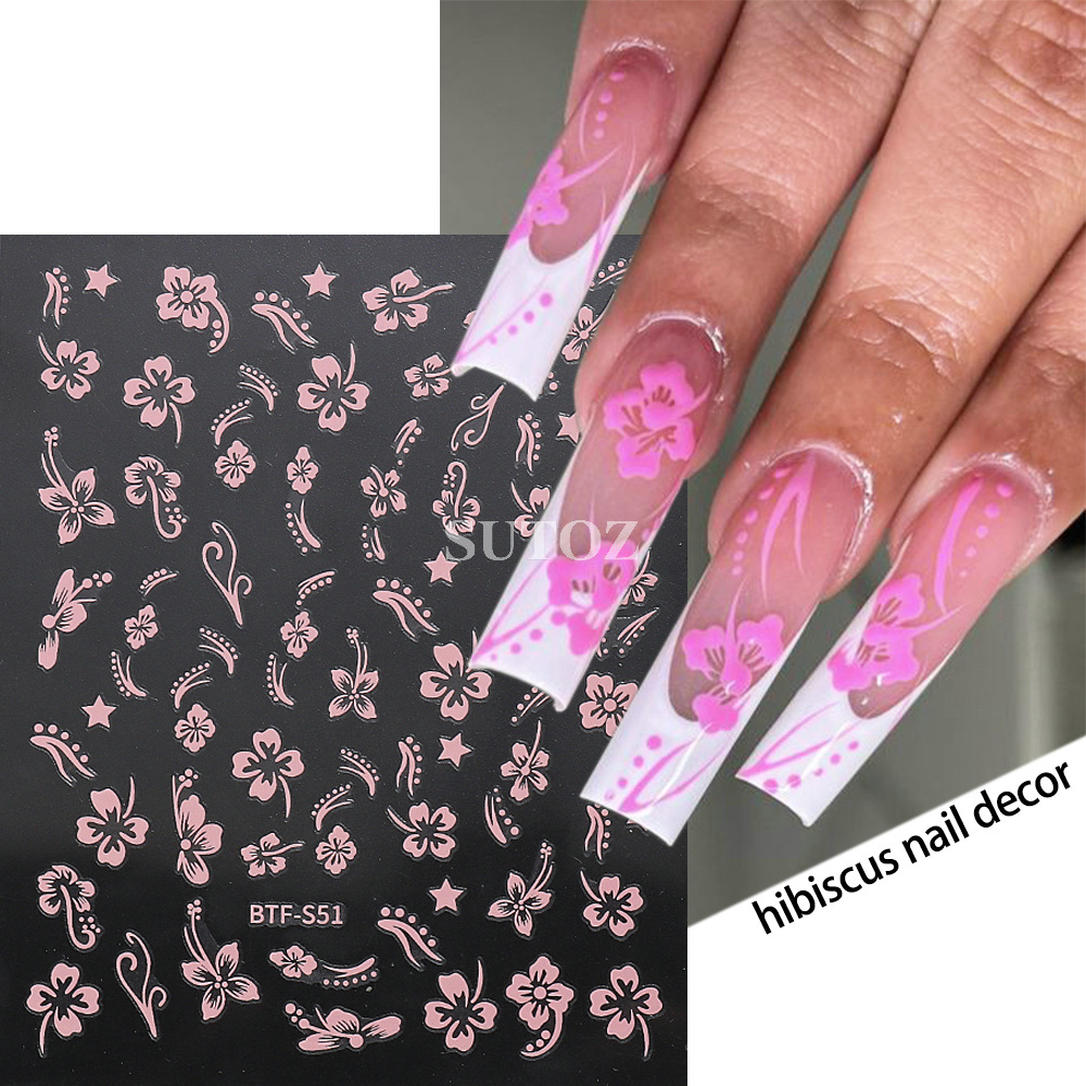 fresh adhesive nail stickers for manicure