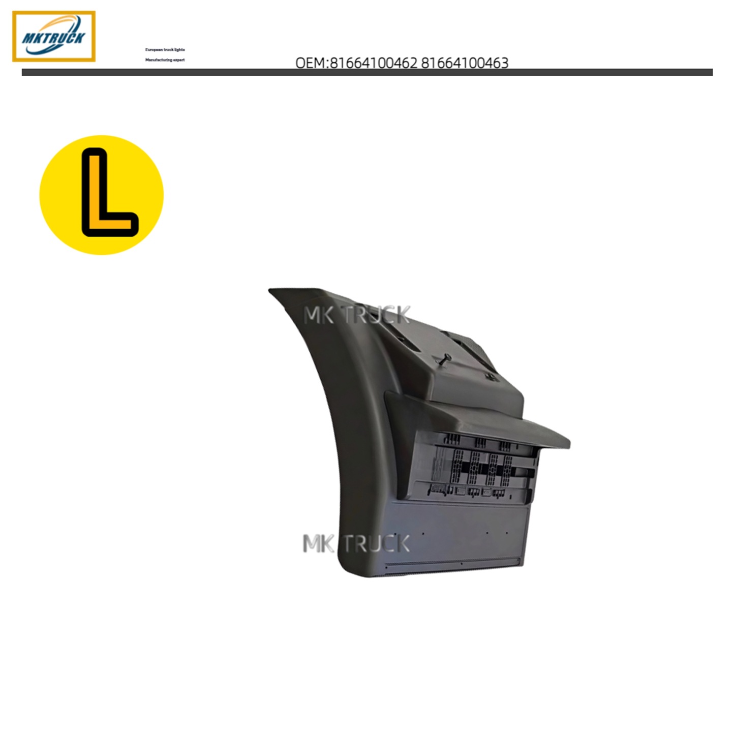 Guardabarros 81664100462 81664100463 para la fábrica de piezas de camiones de la serie MAN TGA