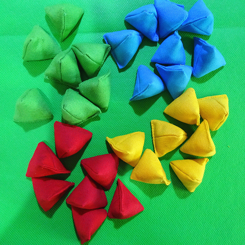 4cm triangular solid color beanbag
