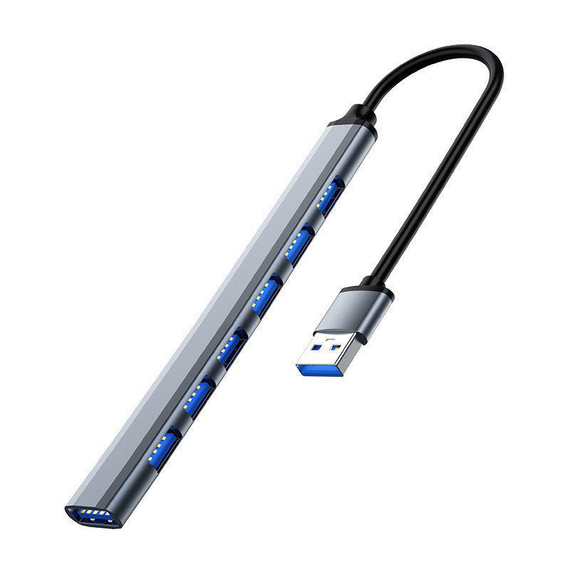 プロモーション低価格ハブ HUB USB3.0 拡張ドック 1 対 7 スプリッター 7 ポート ノートブック アルミニウム合金|undefined