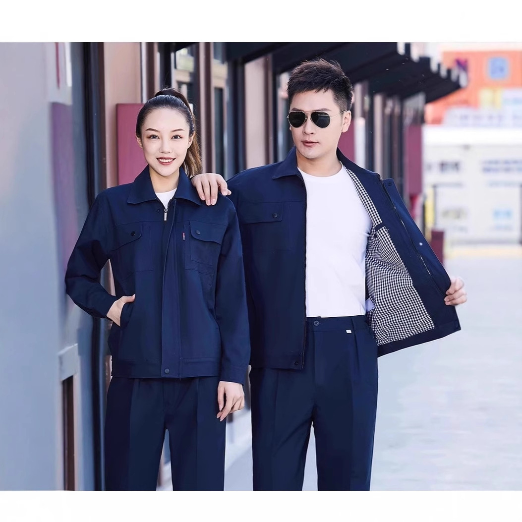 Pure Cotton Double-Layer Thickeneded Lining Work Clothes Men's Winter Labor Protection Clothing Factory Clothing Maintenance Miners Welding Auto Repair Clothing Workers