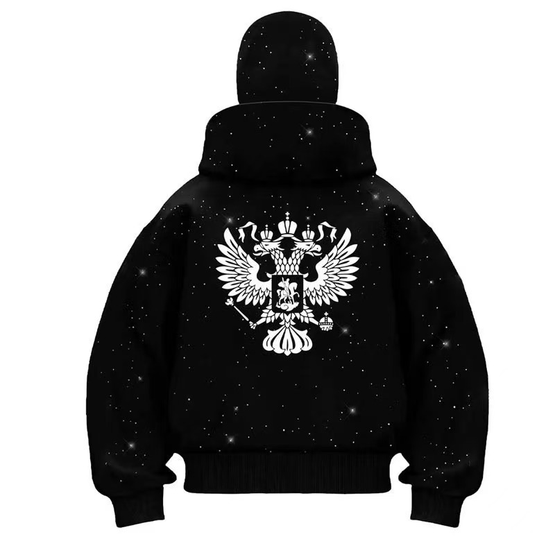 European Station Ozon Hooded Sports Sweatshirt Ninja Pullover Hat Flash Point Printing Trendyy Sweatshirt Double Hood Design Y2K