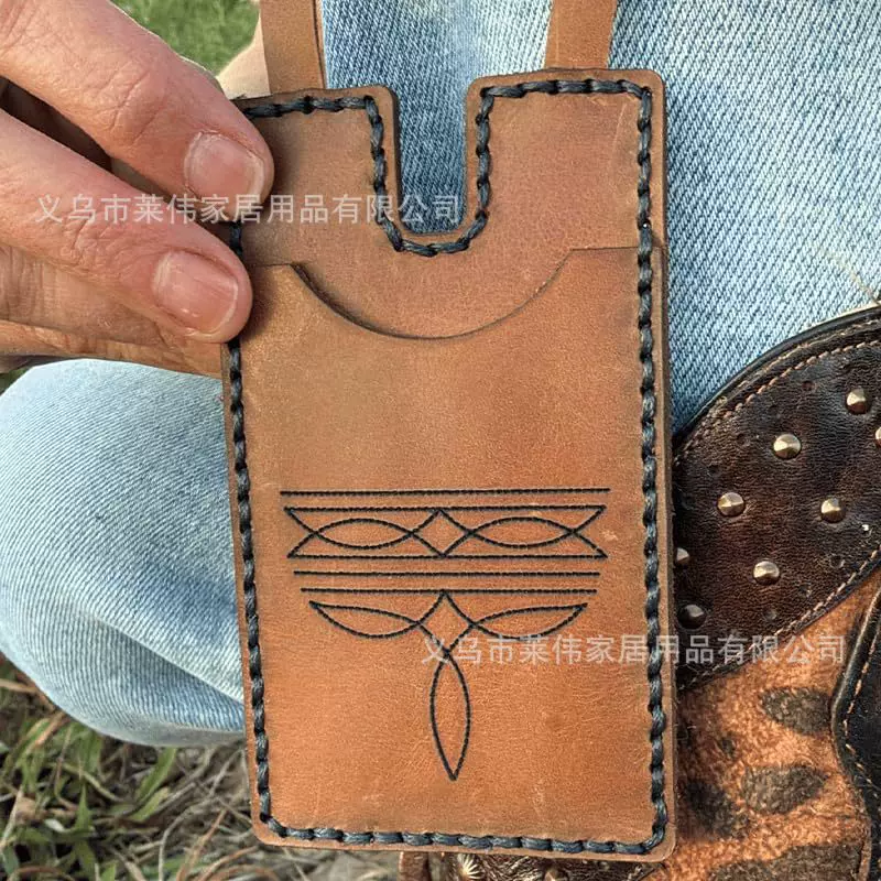 Кросс-border новый западный кошелек для ботинок со стразовым ремешком Western Boot Wallet