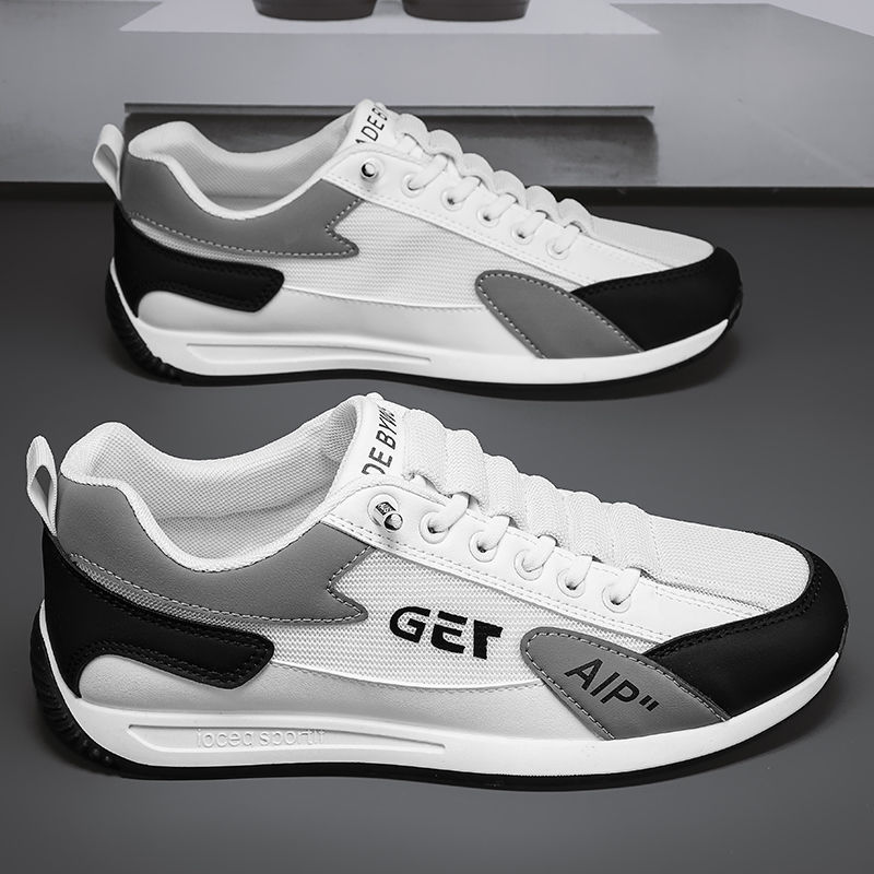 Zapatos de hombre verano transpirables zapatos de malla tendencia Gump zapatos deportivos de hombre zapatos de carrera casuales estudiantes zapatos blancos para hombre