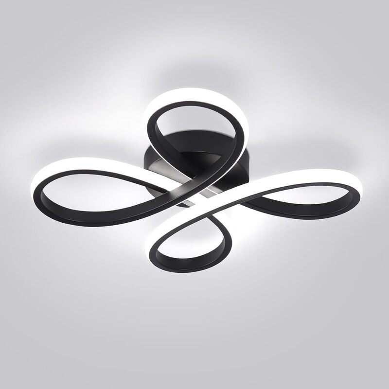 ADISUN Modern LED Ceiling Light, 6000K Semi-Recessed Ceiling Light Fixtures for Living Room