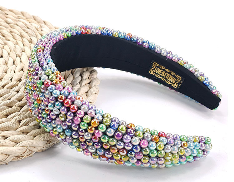 Full Beaded Wide-brimmed Headband display picture 6