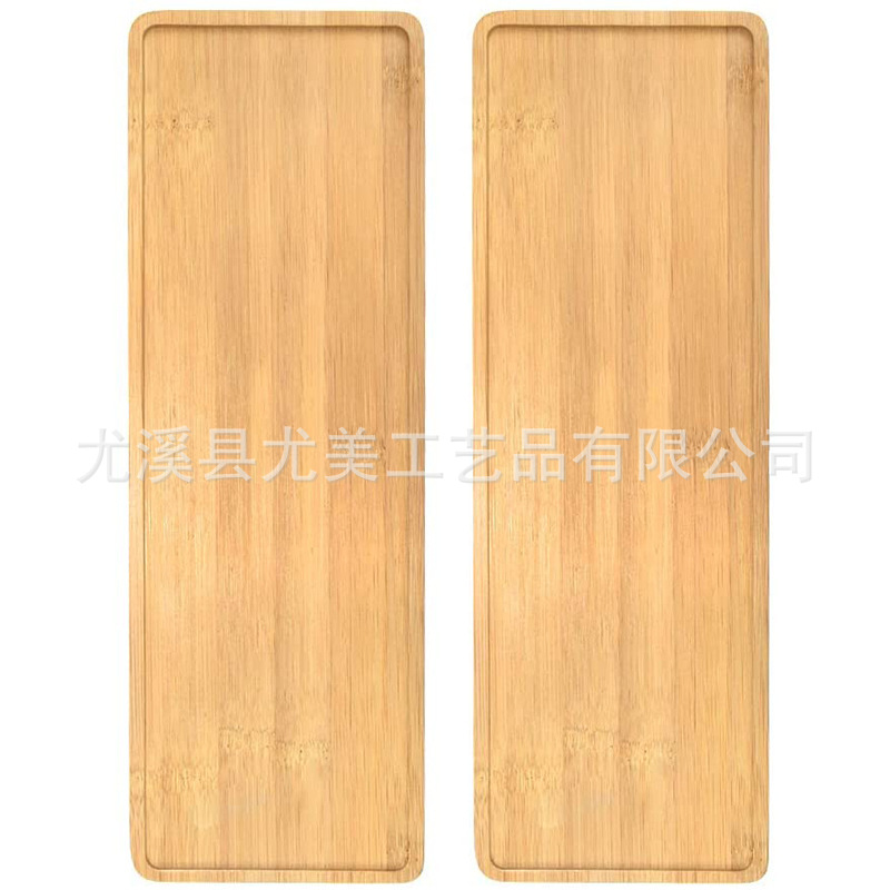 Bandeja de macetas suculentas, palangana de porcelana blanca, soporte de bambú anticorrosivo a prueba de fugas, soporte de madera rectangular, soporte de fondo de madera de bambú hecho a mano redondo