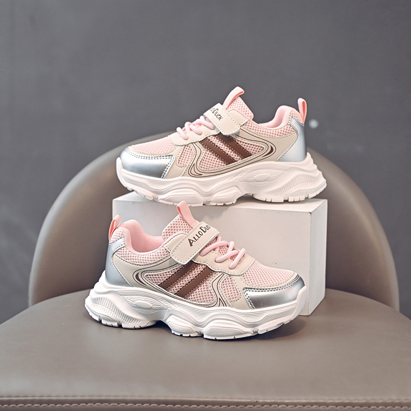 Zapatos para niños, zapatos deportivos para niños, 2025 nuevo estilo de primavera y otoño, transpirable, zapatos de coco para niños grandes en el campus