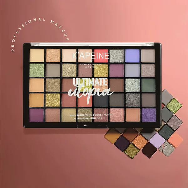 Cross-Border Foreign Trade Cosmetics K'Apeine Forty-Color Utopia Eyeshadow Palette, Versatile and Multi-Functional Eyeshadow Palette for Daily Use
