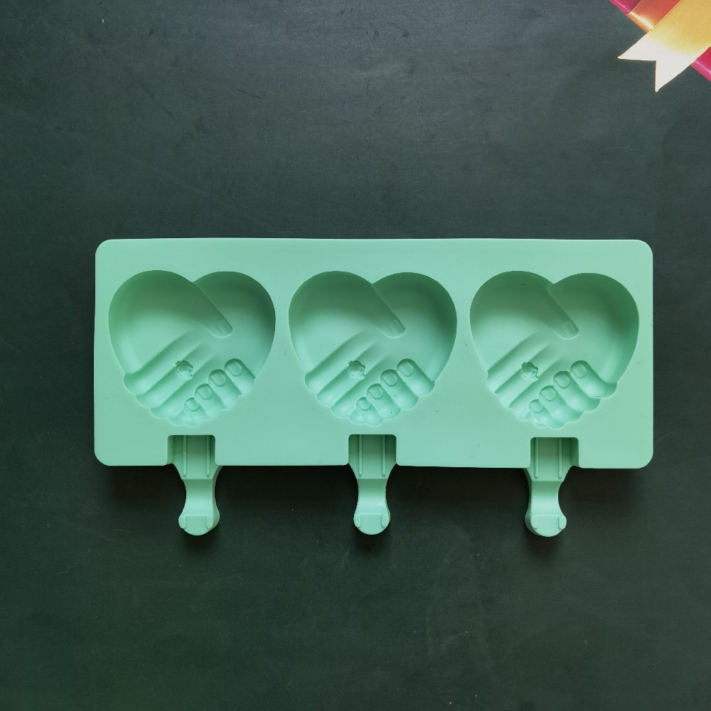 3 mano de mano helado 87 molde de silicona pastel helado pudín molde de postre jabón utensilios de cocción