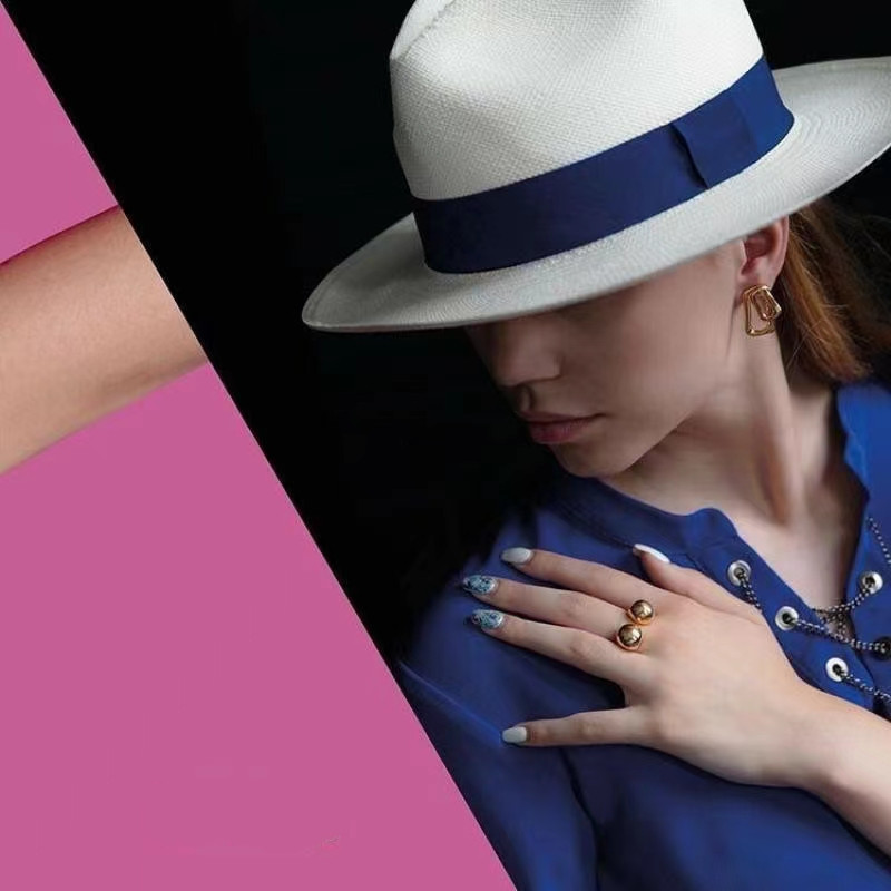 Geometric Pattern Unisex Gender Wholesale Jewelry Simple Style Geometric Copper Plating Rings