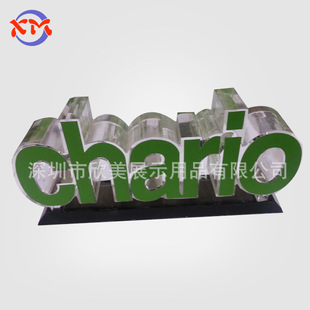 Manufacturers crystal sign LED luminous door head acrylic LOGO mini word three-dimensional resin advertising word